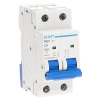 Автоматический выключатель CHINT NB1-63, 2P, 6 А, 6 кА, C
