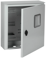 Корпус щита для 3Ф счетчика IEK ЩУ 3/1-0, 445х400х150 мм, 12 модулей, У1, IP66