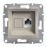 Розетка компьютерная Schneider Electric Asfora, RJ45, Cat. 5e, бронза