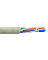 Кабель витая пара Казэнергокабель U/UTP, CAT 5e, 4x2х24 AWG, solid, PVC, 305 м, серый