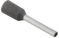 Наконечник НШВИ IEK 0.75-10, 0.75 мм², серый, 100 штук