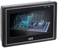 Панель оператора ONI ETG CP 7", 800х480, резистивная, 24 В DC, Ethernet, пластик, IP65