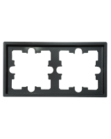 Рамка 2-местная Bylectrica CARRE, графит