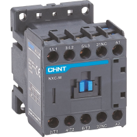 Контактор малогабаритный CHINT NXC-09M01/Z, 3Р,  9 А, 4 Квт (АС3), катушка 24 В DC, 1NC