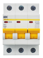 Автоматический выключатель ВА47-29 3Р 10А 4.5кА В KARAT IEK