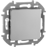 Выключатель 1-клавишный Legrand INSPIRIA, алюминий