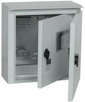 Корпус щита для 1Ф счетчика IEK ЩУ 1/1-1, 310х300х150 мм, 12 модулей, две двери, У1, IP66
