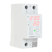 Реле контроля напряжения с контролем тока Welrok VI-63-RED L+N 63А диапазон контроля 120-280 В