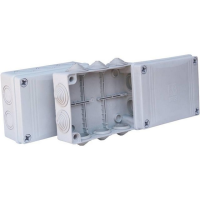 Коробка распаячная KSC 11-309, 190х240х70 мм, для открытой проводки, 12 вводов с сальниками, IP55