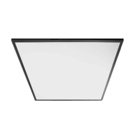 Светильник LED LEDAR ДВО, 48 Вт, 6500 K, 595х595х30 мм, встраиваемый / накладной, черный, IP44