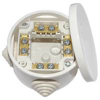 Коробка распаячная Bylectrica КМ-223, 74х44 мм, для открытой проводки, четыре клеммы 2.5мм2, IP44