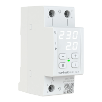 Реле контроля напряжения с контролем тока Welrok VI-32 L+N 32А диапазон контроля 120-280 В
