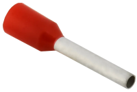 Наконечник НШВИ IEK 1.0-10, 1 мм², темно-красный, 100 штук