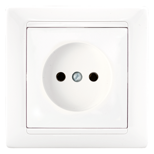 Розетка 1-местная Bylectrica СТИЛЬ РС16-305, 16 А, 250 В, без заземления, белый