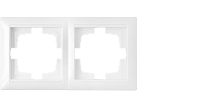 Рамка 2-местная Bylectrica СТИЛЬ, белая