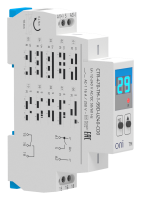 Реле времени многофункциональное ONI TM, с дисплеем, 1 CO контакт, 12-240 В AC/DC