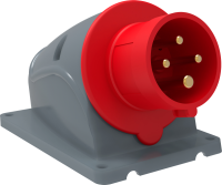 Вилка силовая стационарная IEK MAGNUM ССИ-514, 3P+PE, 16 А, 400 В (6 ч), IP44