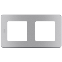 Рамка 2-местная Legrand INSPIRIA, алюминий