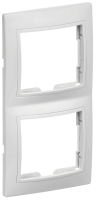 Рамка 2-местная вертикальная KVARTA РВ-2-КБ, белый, GENERICA