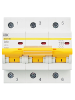 Автоматический выключатель ВА47-100 3Р 80А 10кА D IEK