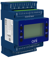 Модуль ЦПУ ONI ПЛК 150, 18 UI, 6 UIO, 2 UO, 7 DO, с экраном, 2хRS485, 24 В DC