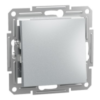 Выключатель 1-клавишный Schneider Electric Asfora, 10 A, самозажимной, алюминий