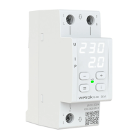 Реле контроля напряжения с контролем тока Welrok VI-50 L+N 50А диапазон контроля 120-280 В