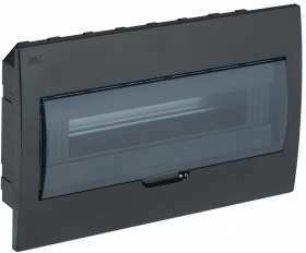 Корпус распределительного щита KREPTA3 ЩРВ-П-18 встраиваемый пластиковый черный IP41 IEK