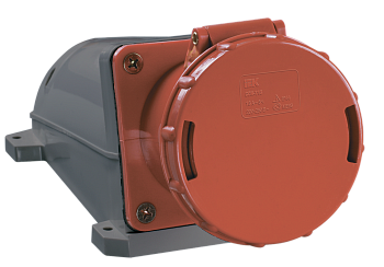 Розетка силовая стационарная IEK ССИ-135, 3Р+РЕ+N, 63 А, 400 В (6 ч), IP54