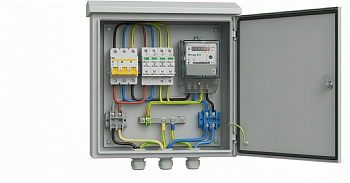 Щит учета электроэнергии ЩУЭ1812-2501-С 50А 10кА 400V IP66 (счетчик отдельно)