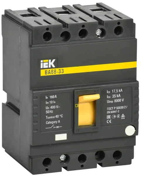 Автоматический выключатель ВА88-33 3Р 160А 35кА IEK
