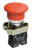 Кнопка грибковая IEK LAY5-BT42, с фиксацией, 1NC, красная, IP40