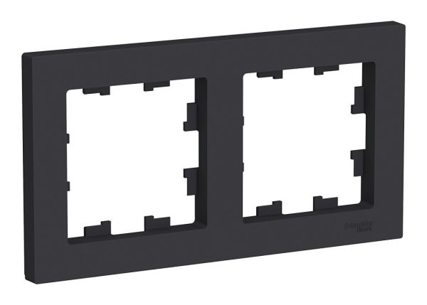 Рамка 2-местная AtlasDesign, карбон