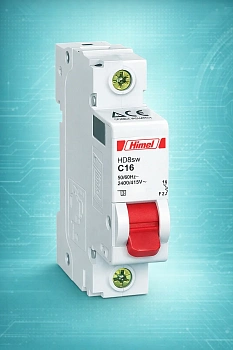 Автоматический выключатель HDB3w-L 1Р 6А 4.5кА C Himel