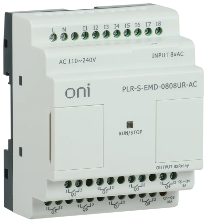 Модуль расширения ONI PLR-S, 8 DI, 8 RO, 230 В AC