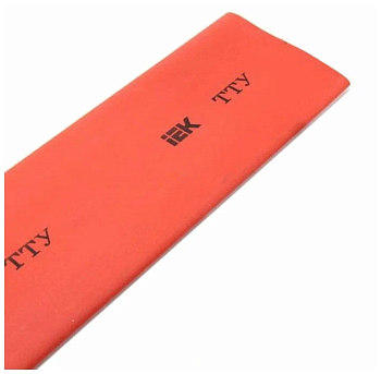 Трубка термоусадочная IEK ТТУнг-LS, 50/25 мм, 0.66 кВ, красная, 1 м