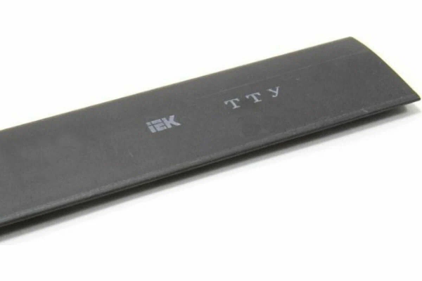 Трубка термоусадочная IEK ТТУнг-LS, 20/10 мм, черная, 0.66 кВ, 1 м