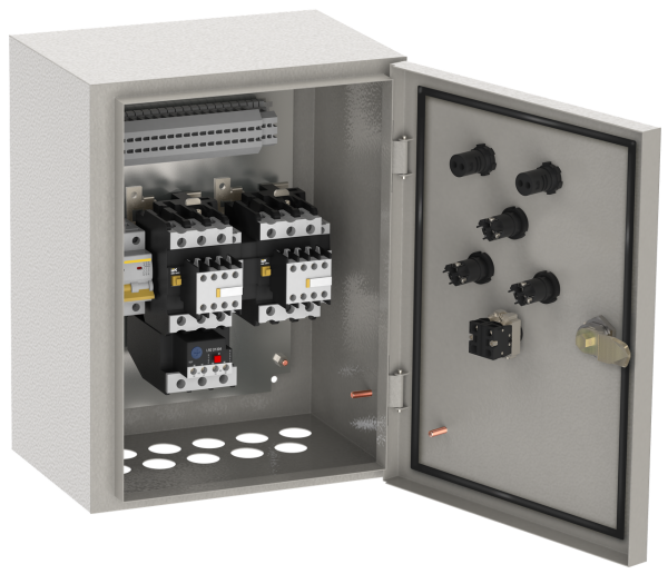 Ящик управления электродвигателями РУСМ5114-3674 40А 4.5кА 400В IP54 нереверсивный 2 фидера без авт. режима