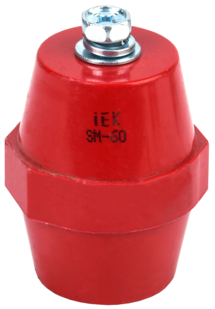 Изолятор шинный IEK SM60 (М8), 1 кВ, с болтом