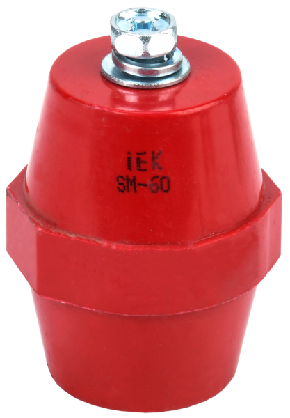 Изолятор шинный IEK SM60 (М8), 1 кВ, с болтом