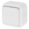 Выключатель 1-клавишный Bylectrica ПРАЛЕСКА АКВА А1 6-222, накладной, белый, IP54