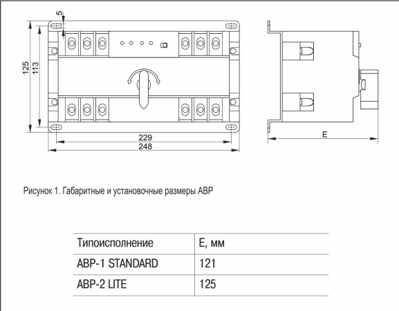 Блок АВР IEK АВР-2 LITE, 3Р, 63 А, 4.5 кА, 400 В — фото, характеристики