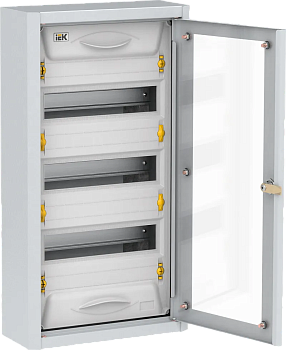 Корпус металлический IEK TITAN5 ЩРн-36, 585х310х130 мм, прозрачная дверь, IP31