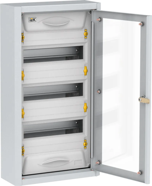 Корпус металлический IEK TITAN5 ЩРн-36, 585х310х130 мм, прозрачная дверь, IP31