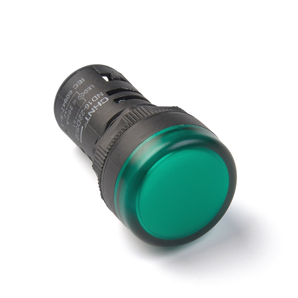Лампа светосигнальная ND16-22DS/2 24V AC/DC d22мм зеленый IP40 CHINT