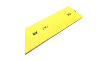 Трубка термоусадочная IEK ТТУнг-LS, 50/25 мм, 0.66 кВ, желтая, 1 м
