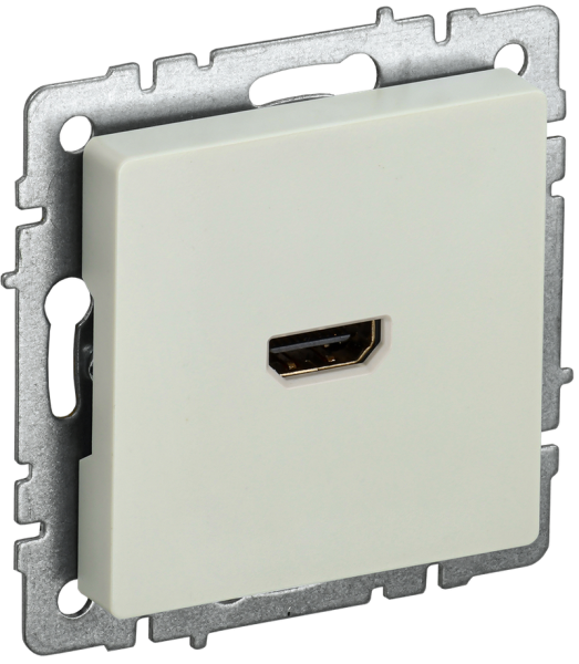 Розетка HDMI IEK BRITE РHDMI-0-БрКр, бежевая