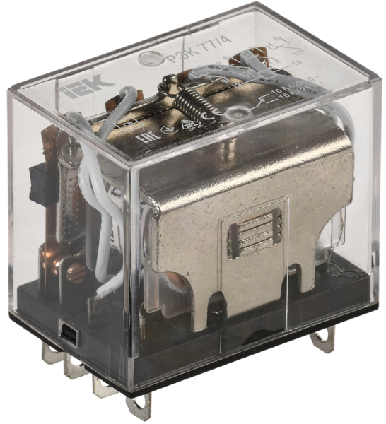 Реле промежуточное РЭК77/4(LY4) 10А Uупр.=12VDC 4SPDT IEK