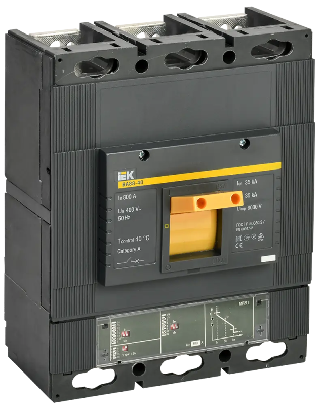 Автоматический выключатель ВА88-40 3Р 800А 35кА с электронным расцепителем MP 211 IEK