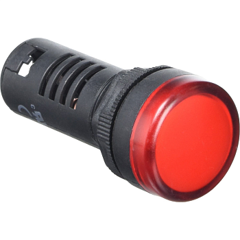 Лампа светосигнальная ND16-22D/2 230V AC/DC d22мм красный IP40 CHINT